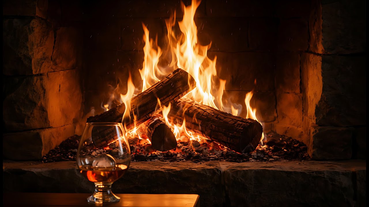 Friday Night Firelight – Intimate Fireplace Glow (No Music)