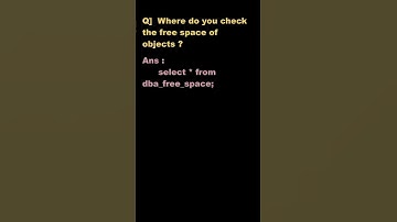 #shorts where do you check free space objects ? | interview question
