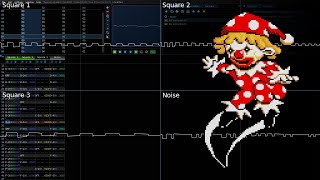 Do! Run Run (Atari ST) - Odd-Numbered Levels (SN76489 Remix) (Oscilloscope View) Profile