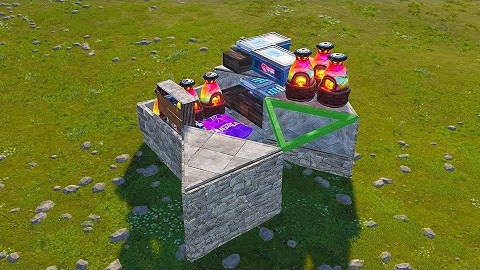 RUST - "NEW BUNKER BASE 2x1 DESIGN " BUNKER Base Design w/ Anti-Deep - Compact Rust Base Design