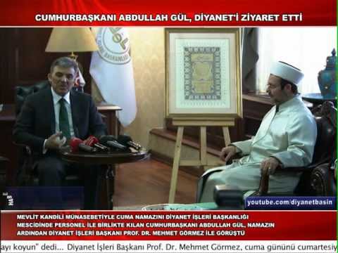 Cumhurbakan Abdullah Gl, Diyanet'i ziyaret etti
