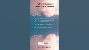 AWS: Public, Private and Elastic IP Addresses