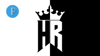 YouTube logo H R with crown by Editing lite screenshot 2