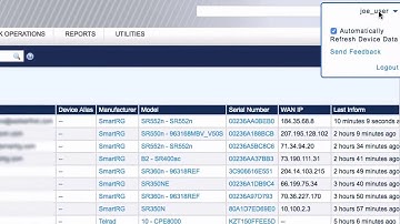 Adtran SmartRG Logging In and Out
