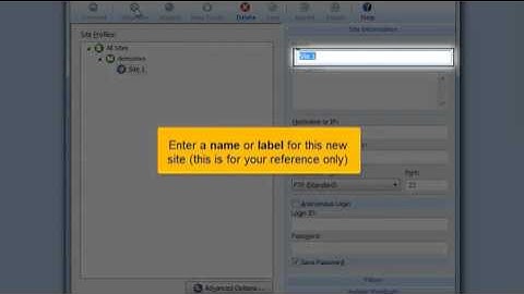 Configuring your website in FTP Voyager