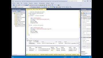 Crear una base de datos en SQL SERVER 2016