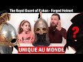 Unique au monde et surprise  royal guard of rohan helmet forg en mtal 