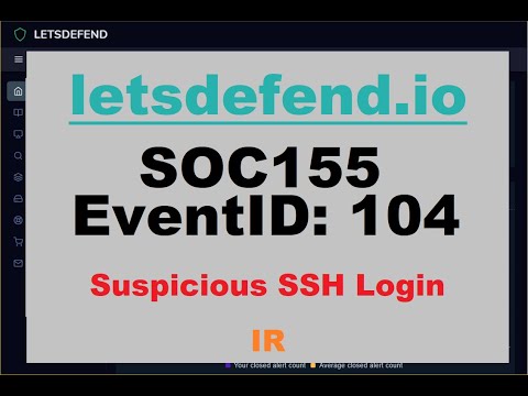 IR - SOC155-104 - Suspicious SSH Login