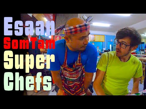 My Favorite Isaan Super-Chefs (Som Tam Bang Bang in Khon Kaen, Thailand)