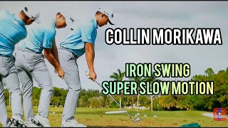 Collin Morikawa Golf Swing in Super Slow Motion, iron