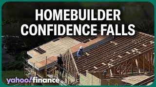 Homebuilder confidence falls amid high mortgage rates