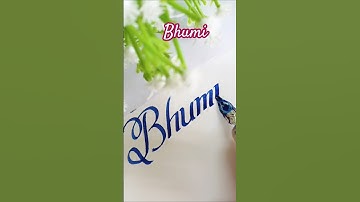 Beautiful name writing #bhumi #shorts #youtube #song #bollywood #music #love #newsong #viralvideo