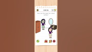 How can she open her closet safily? brain test all star IQ level 276 solutions