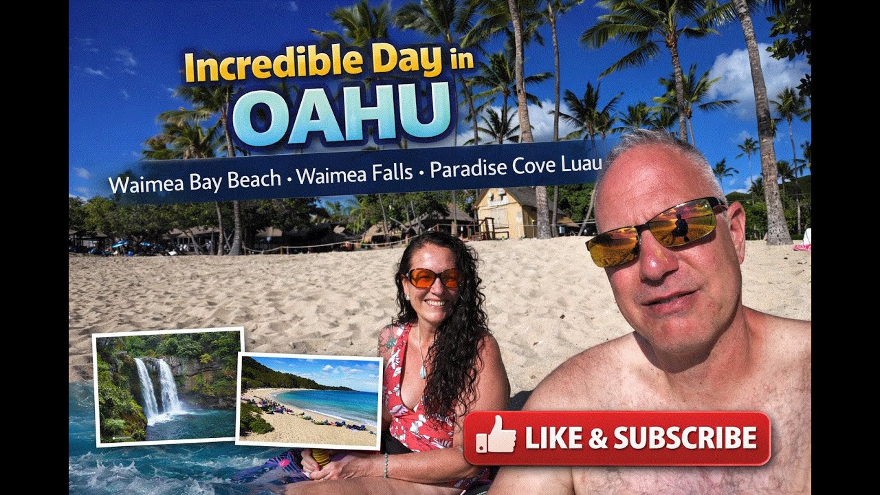 Невероятный день на Оаху: залив Ваимеа, водопад Ваимеа и гавайская вечеринка в бухте Парадайз.
