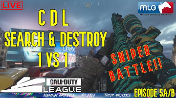 [EP.5A/B] SNIPER BATTLE!! | CDL 1v1 SnD Tips & Tricks (COD:MW)