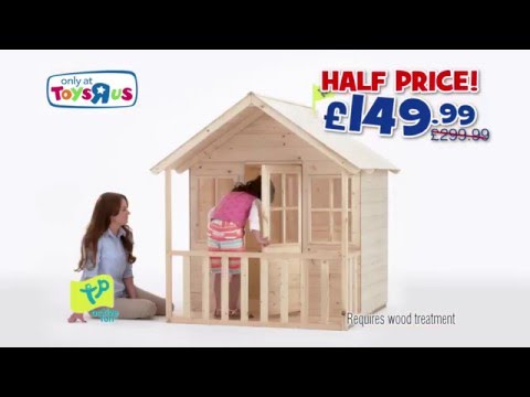 tp summer lodge wooden playhouse