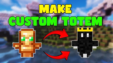 How To Make Custom Skin Totem For Minecraft JAVA (1.21.8)