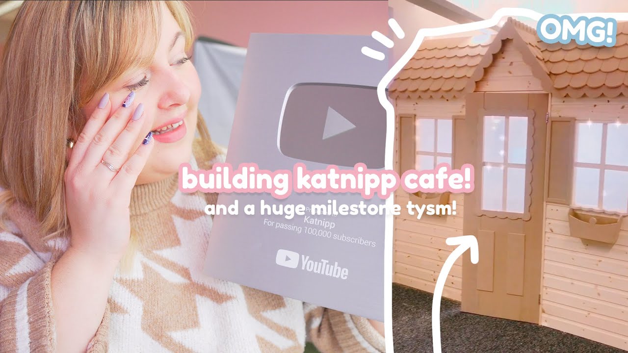 STUDIO VLOG ✨ BUILDING THE KATNIPP CAFE OMG! & A HUGE MILESTONE (Thank you so much)
