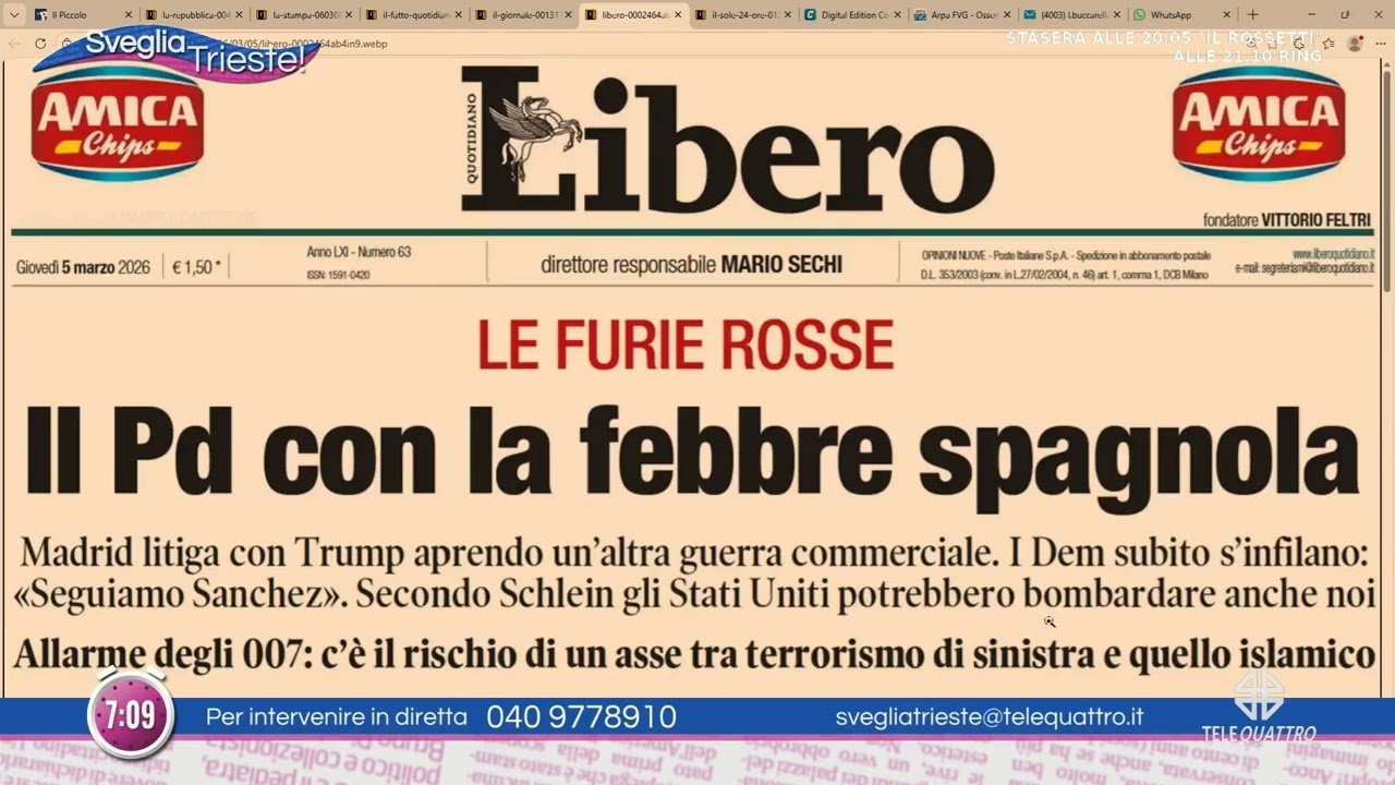 SVEGLIA TRIESTE! | 05/03/2026