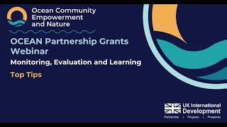 OCEAN - R2 - Partnership Grants - MEL Top Tips