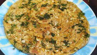 Garlic Laccha Paratha-with wheat flour and lots of garlic/ lahsun |Garlic Naan|Wheat Nan