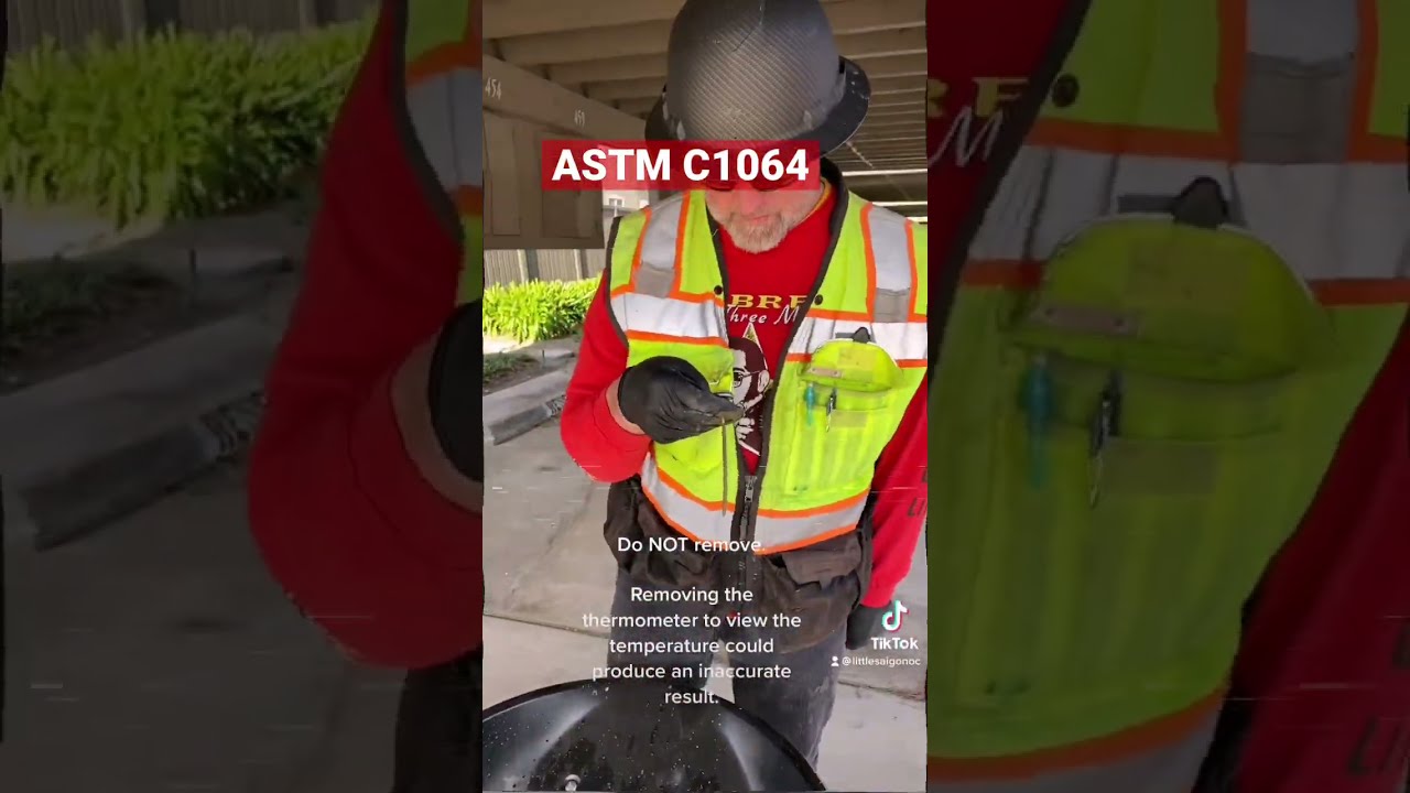 ACI Certification Concrete Field Testing Technician Grade I ASTM C1064 Temperature Fresh