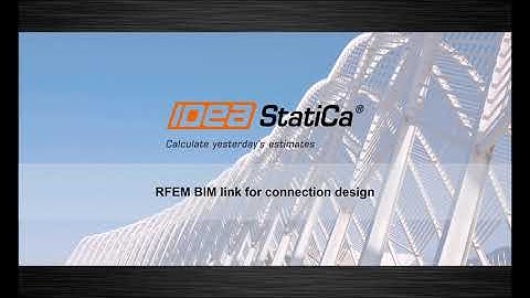 Synchronized connection design with RFEM and IDEA StatiCa