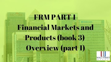 FRM Part 1- Financial Markets & Products - Overview (Part 1)