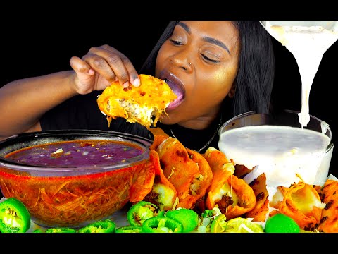 Video thumbnail: CHEESY QUESO BIRRIA TACOS MUKBANG | CONSUMÉ | QUESABIRRIA TACOS | MEXICAN FOOD MUKBANG | ASMR EATING