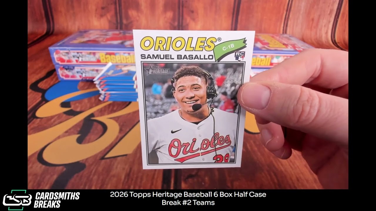 2026 Topps Heritage Baseball 6 Box Half Case Break #2