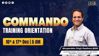 Commando Training Orientation By CoachBSR | 90 Day Challenge with CoachBSR | 5 AM