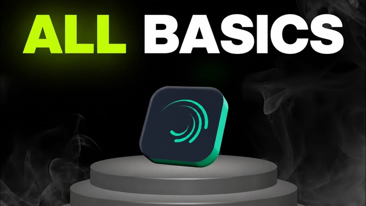 Alight motion basics for beginners in one shot . - YouTube