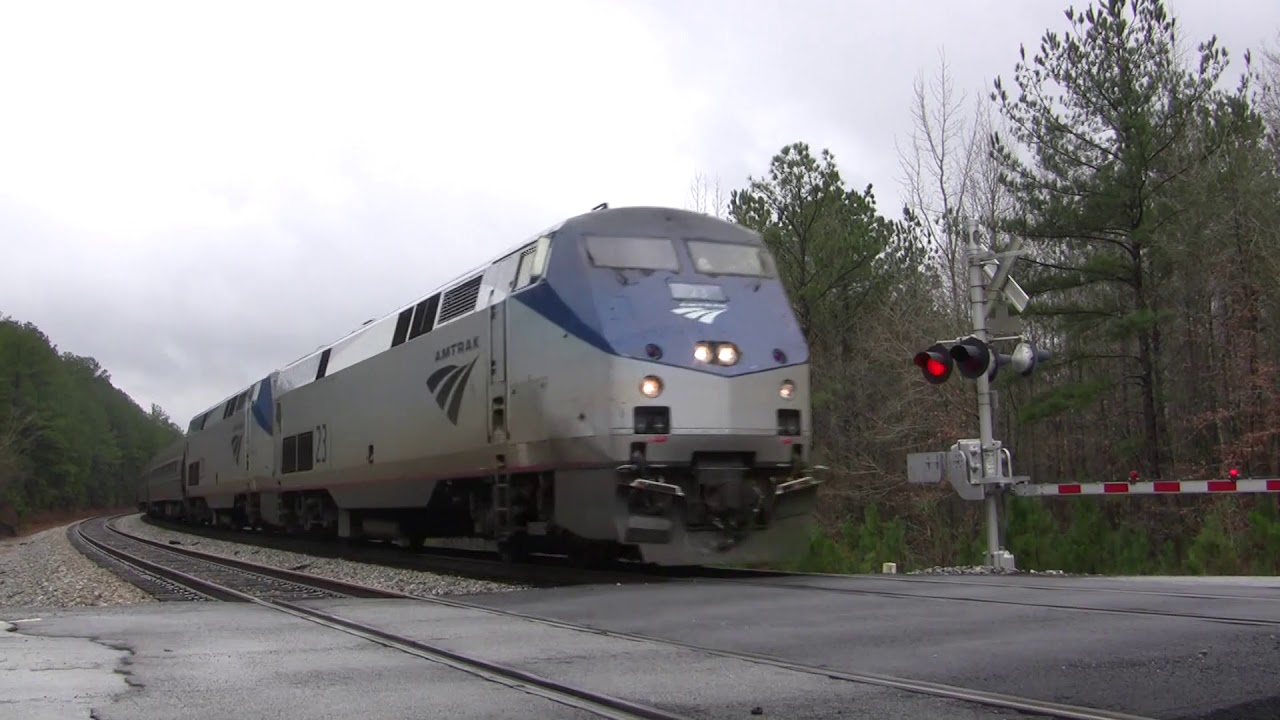 AMTRAK 19 WESTBOUND SHOT IN WINSTON