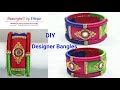 Diy  designer bangle making  silk thread bangle making  silk thread jewellery  tutorial