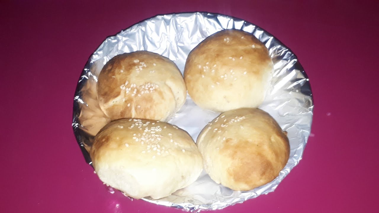 Burger bun without oven & egg YouTube
