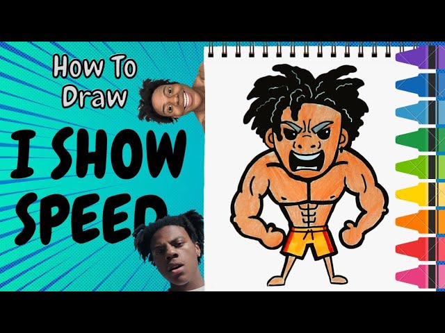 Drew speed as fast as possible in 5 minutes, rate the drawing out of 7 :  r/Ishowspeed
