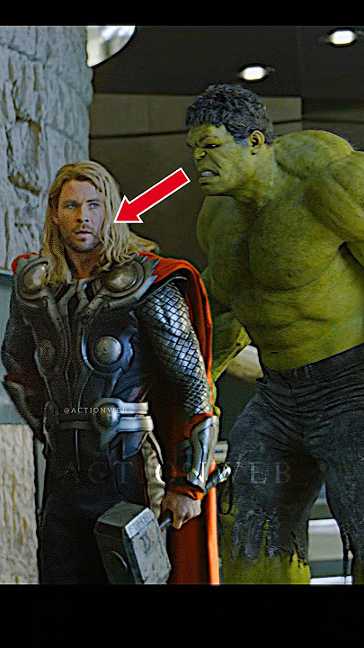 Thor 😎 Avengers Base Attack Hulk mark hidden things #shorts #actio #actionweb