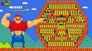 Super Mario Bros. but Mario Collects Every Moon and Becomes MUSCLE Mario!