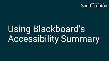 Using Blackboard