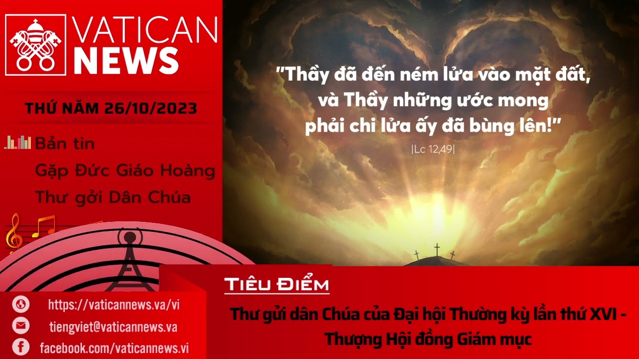 Radio thứ Năm 26/10/2023 - Vatican News Tiếng Việt