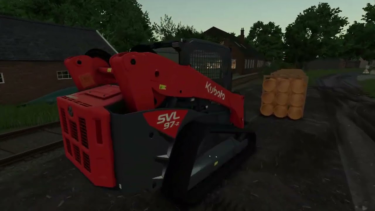 FS25 Delivering materials and excavator to construction site