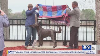 Brownie the War Dog's statue unveiled at Wisconsin Veterans Home