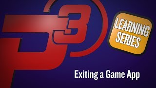 P3 Learning Series - Exiting a Game App screenshot 1