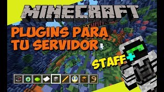 PLUGINS para tu SERVIDOR de Minecraft - STAFF+ (Administra y Modera tu Server)