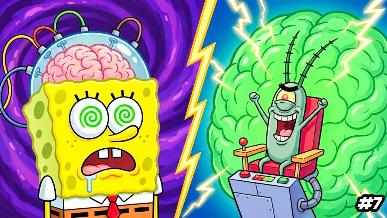 Планктон буквально ЗАХВАТИЛ мозг Губки Боба 🧠