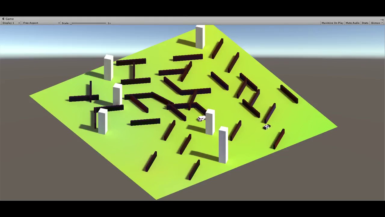 [Unity 5][c#] car pathfinding AI solution? - YouTube