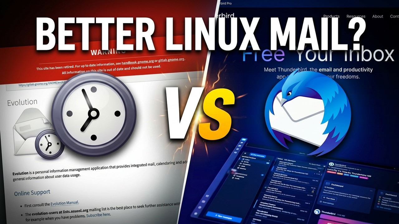 Evolution Mail vs Thunderbird - The Better Linux Email Client - YouTube