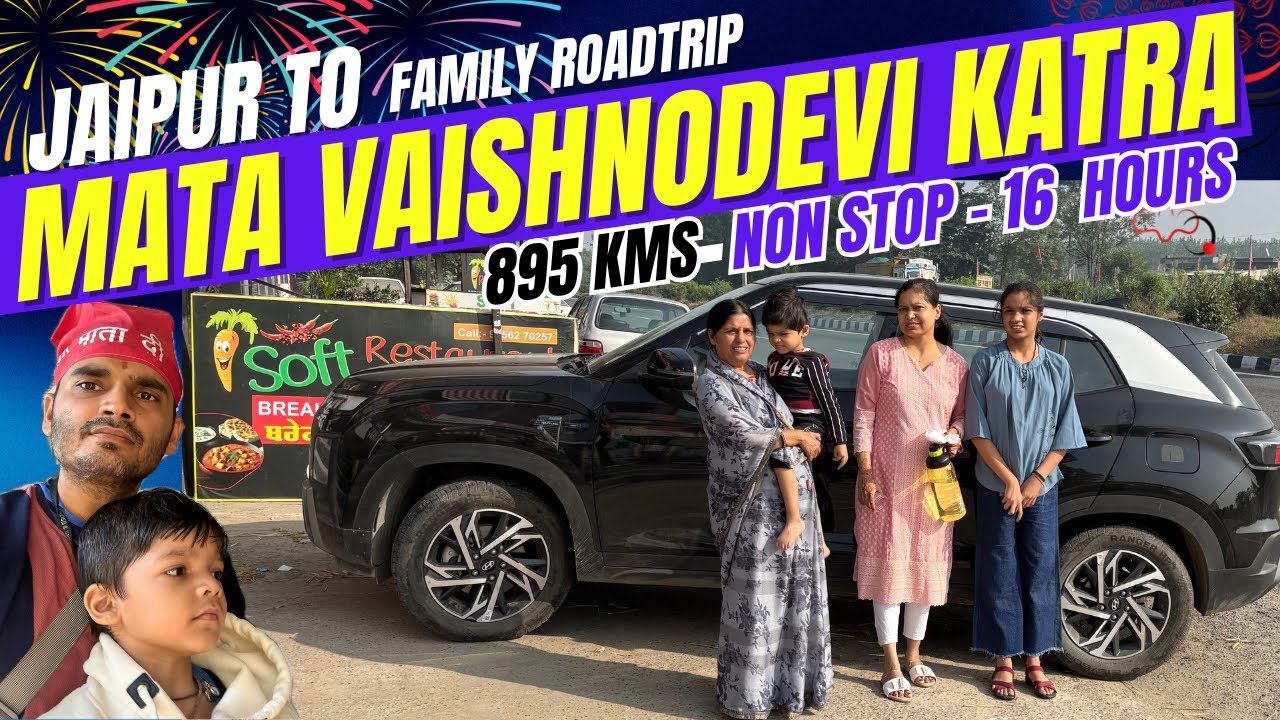 Jaipur to Vaishno Devi: Non-Stop Family Road Trip in Our Creta (3-Year-Old's First Yatra!)