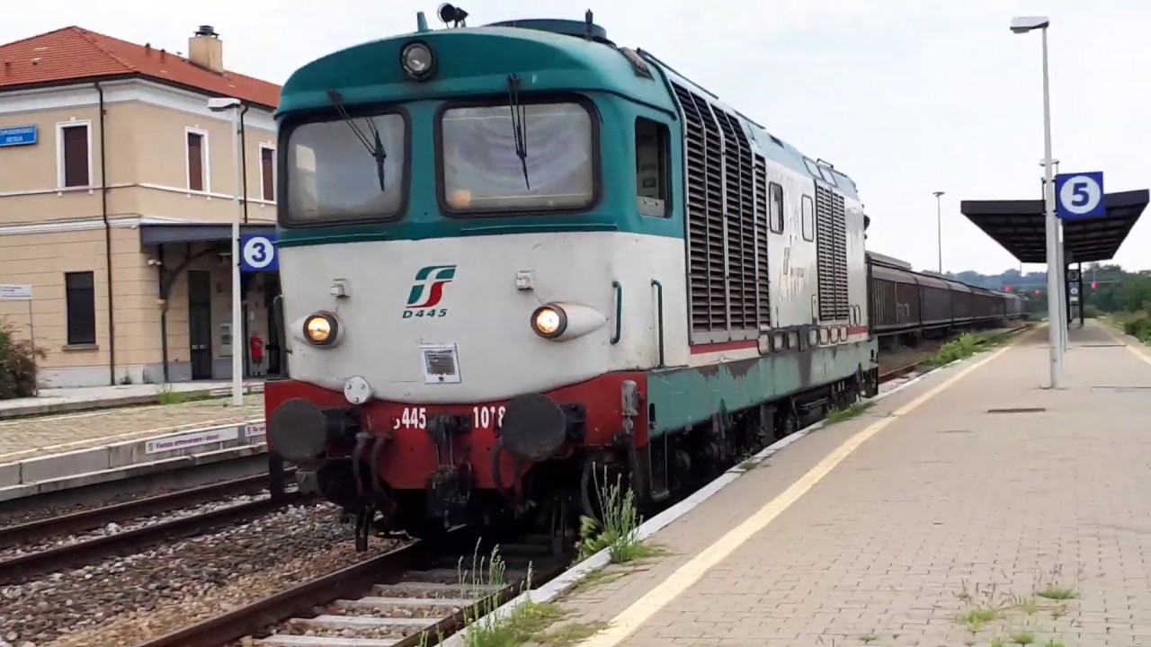 Il treno merci della Kimberly Clark a Romagnano Sesia