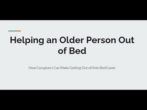 How to Help an Older Person Get Out of Bed